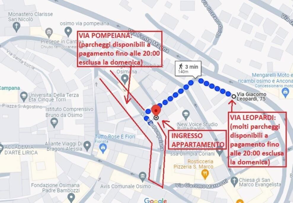 Osimo Nel Cuore Del Centro, Free Wi-Fi E Netflix公寓 外观 照片
